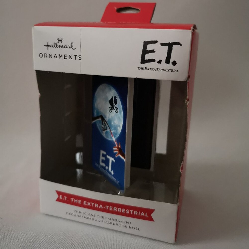 Vintage New Old Stock E.T Christmas Ornament in Box (box not perfect) Movie VHS
